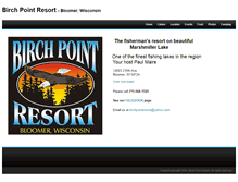 Tablet Screenshot of birchpointresort.net